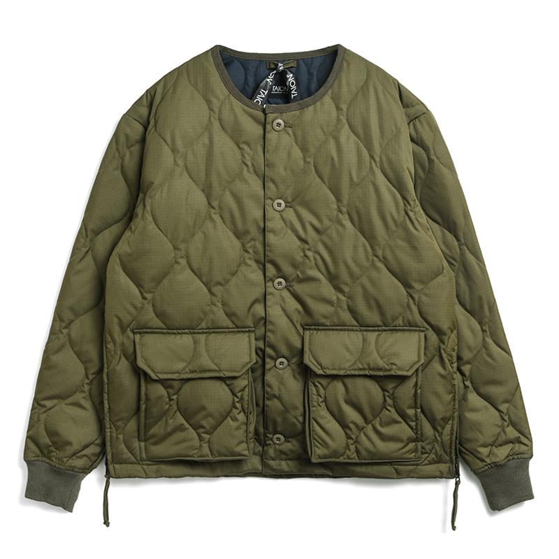 TAION アウター(メンズ) ミリタリー オーバーカーディガン  L  D.OLIVE アウター(メンズ) TAION ミリタリー オーバーカーディガン M D.OLIVE