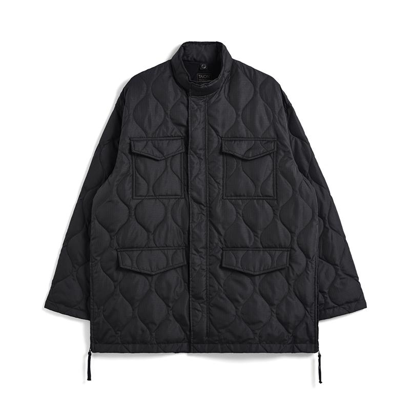 TAION アウター(メンズ) ミリタリー M65タイプ ダウンジャケット  M  CHARCOAL アウター(メンズ) TAION ミリタリー M65タイプ ダウンジャケット M