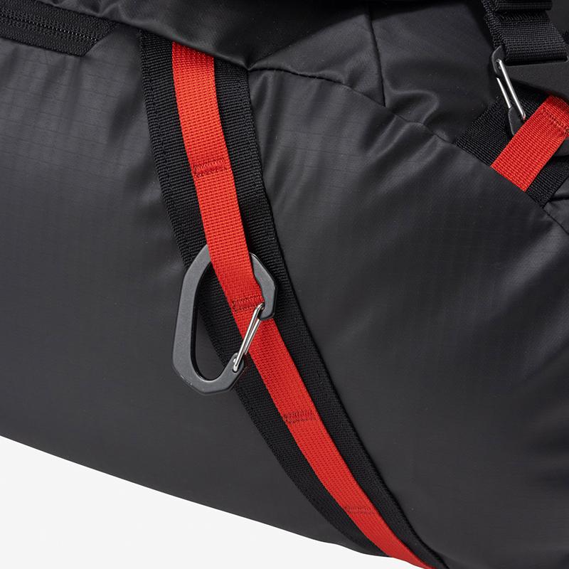 マックパック トラベルバッグ エクスペディションダッフル65  65L  ブラック×レッドオレンジポップ(BP) トラベルバッグ マックパック エクスペディションダッフル65 65L