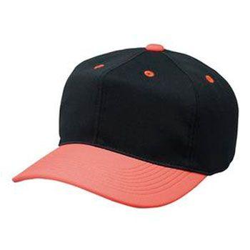 ウェア SSK 角ツバ6方型ベースボールキャップ 野球帽子 フリー 9035(ブラック×オレンジ)