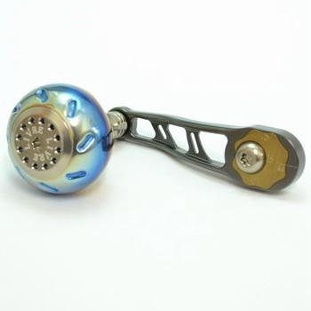 リールカスタムパーツ LIVRE BJ(ビージェイ) シマノ&ダイワ用 左巻き 66-74mm GMT(ガンメタ×チタン)