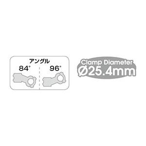 自転車用品 GIZA PRODUCTS MS-28 アヘッドステム クランプ径25.4mm 80mm ブラック 84/96度｜naturum-outdoor｜02