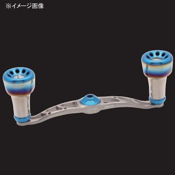 リールカスタムパーツ LIVRE フルコンプ クランク シマノ用 右巻き 110mm TIB(チタン×ブルー)