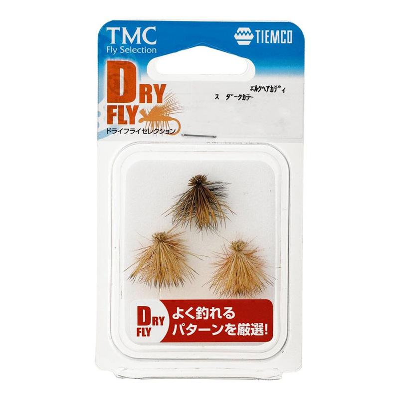 完成フライ ティムコ 完成品フライセット ドライフライセレクション D 08セット 16 エルクヘアカディス ダークカラー ナチュラム Paypayモール店 通販 Paypayモール