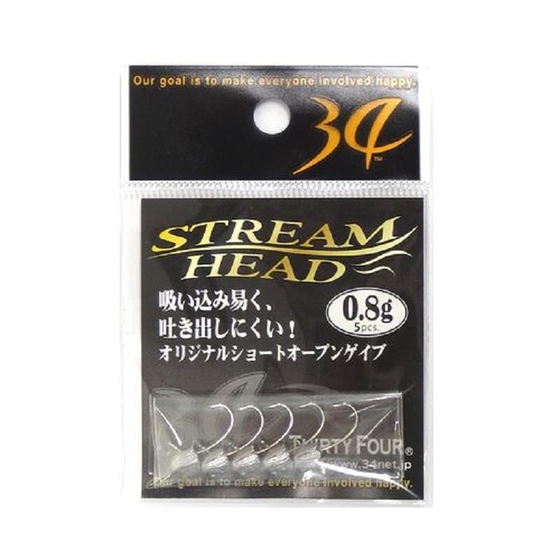 フック・シンカー・オモリ 34 ストリームヘッド 0.8g｜naturum-outdoor