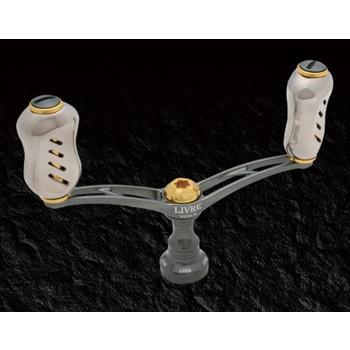 LIVRE リールカスタムパーツ WING(ウイング) ダイワ用  92mm  ガンメタP×ゴールドG リールカスタムパーツ LIVRE WING(ウイング) ダイワ用 92mm ガンメタP