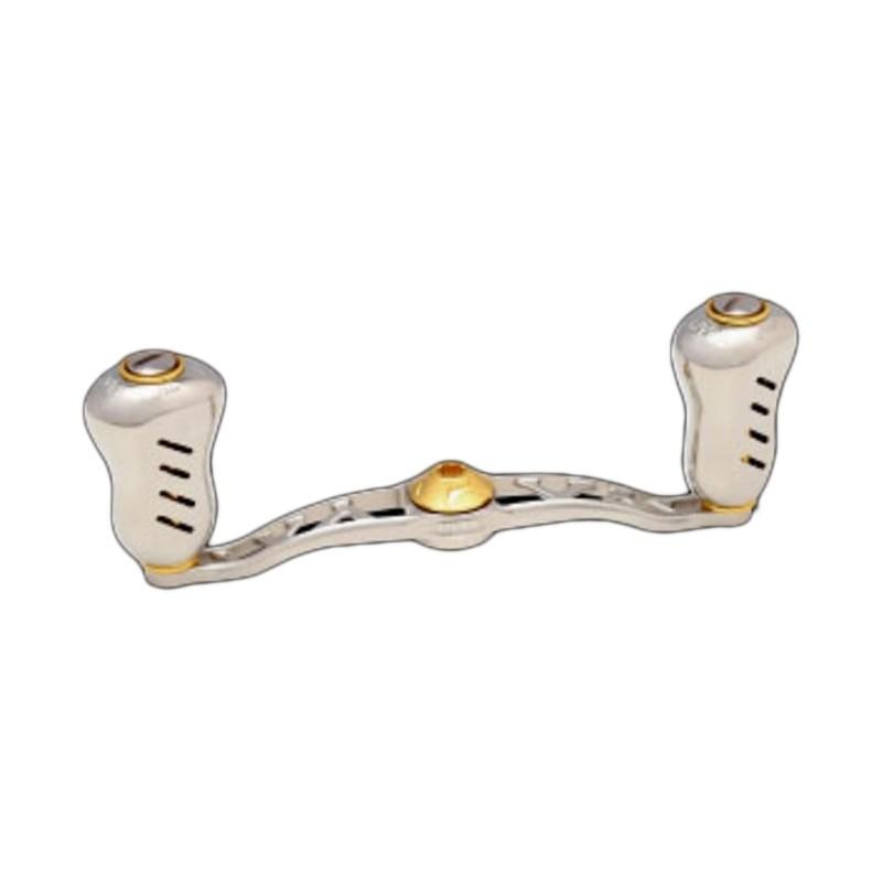 LIVRE リールカスタムパーツ クランク フェザー +Fino シマノ用 左巻き  110mm  TIB(チタン×ブルー) リールカスタムパーツ LIVRE クランク フェザー +Fino シマノ用 左巻き