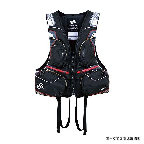 21人気新作 フローティングベスト ブルーストーム 磯用ライフジャケット Xl Black Materialworldblog Com