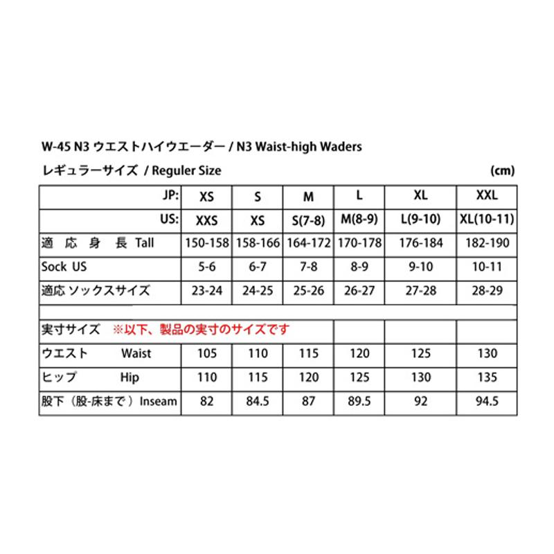 防水透湿ウェーダー リトルプレゼンツ N3 ウエストハイウェーダー L クラウディグレイ｜naturum-outdoor｜07