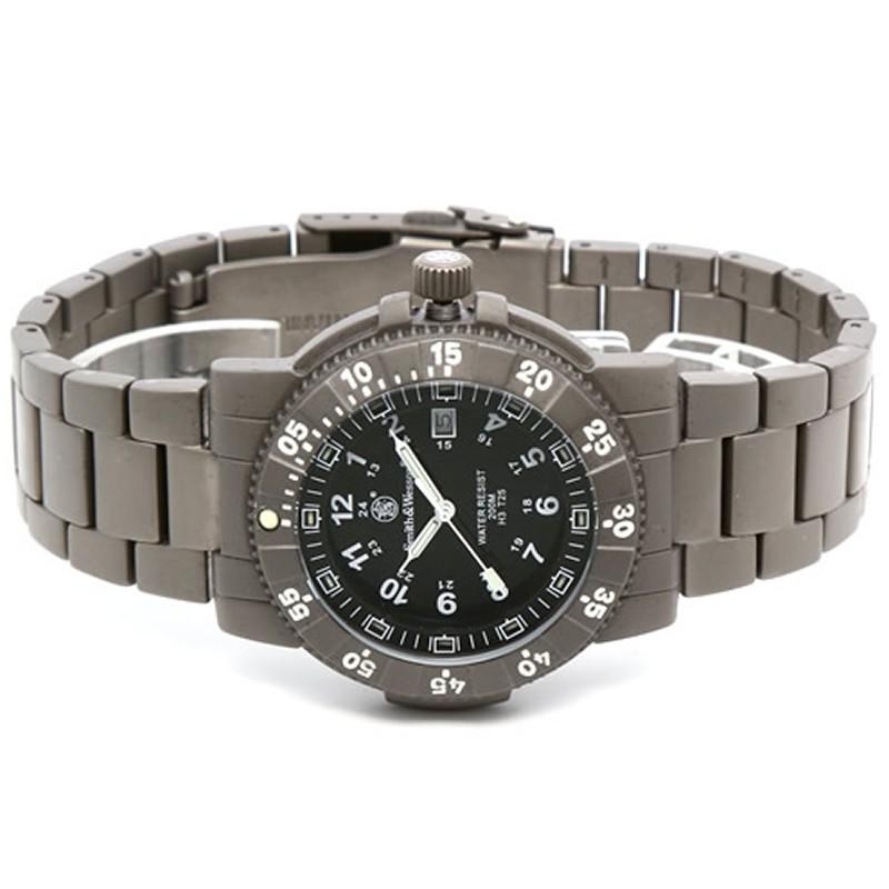 アウトドアウォッチ・時計 スミス&ウェッソン SWISS TRITIUM 357 SERIES TITANIUM グレーの画像