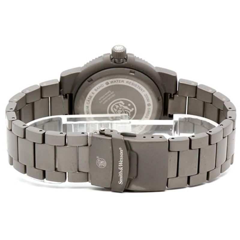 アウトドアウォッチ・時計 スミス&ウェッソン SWISS TRITIUM 357 SERIES TITANIUM グレーの画像