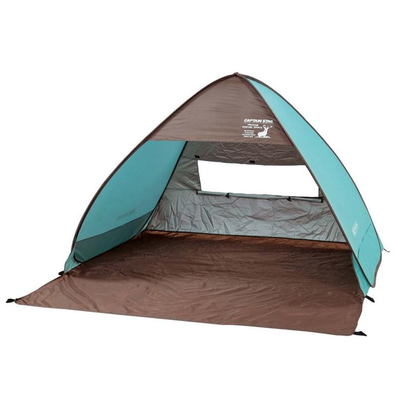 1/27まで全品+P5% テント キャプテンスタッグ CSシャルマン ポップアップテント MGR(ミントグリーン) | ブランド登録なし