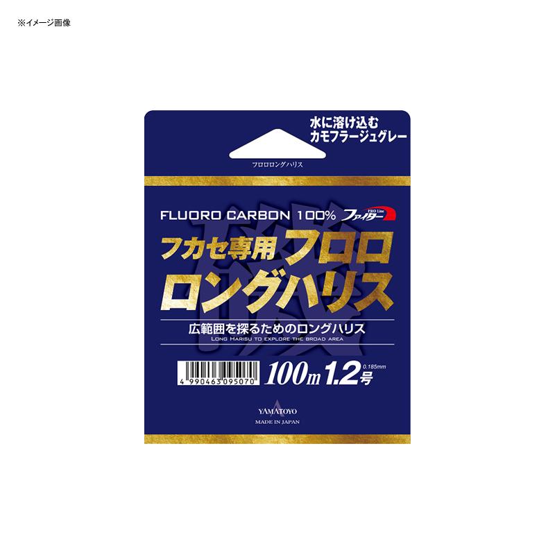 ハリス 山豊 フロロロングハリス 100m 1.5号 チタニウムグレー