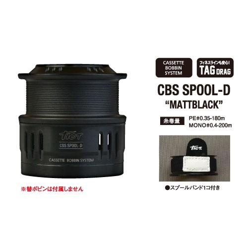 リールカスタムパーツ ティクト CBS SPOOL-D(10周年記念) マットブラック