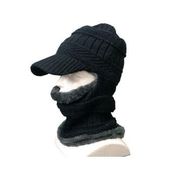 ツバ付ニットキャップ(ネックウォーム)