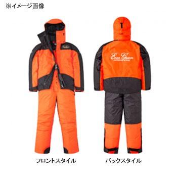 釣り用防寒レインウェア エバーグリーン EGホットスーツ2 EGHS-02 LL ファイアーオレンジ×ブラック_2