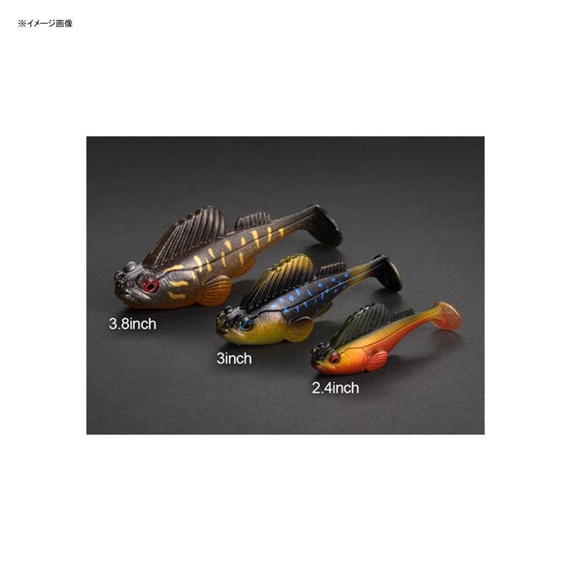 バス釣り用ソフトルアー メガバス DARK SLEEPER(ダークスリーパー) 3.8インチ 1oz ダークシャッド｜naturum-outdoor｜02