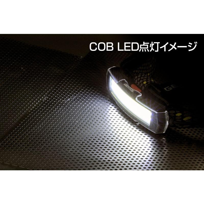 アウトドアライト ジェントス 防汚カバー付きCOBヘッドライト 最大600ルーメン 充電式｜naturum-outdoor｜03