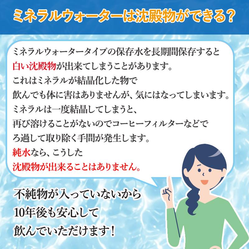 非常食/保存食・保存水 非常用 備蓄 10年保存水(蒸留水) 500ml 24本セット 20箱以上はメーカー直送 1箱 500ml×24本｜naturum-outdoor｜07