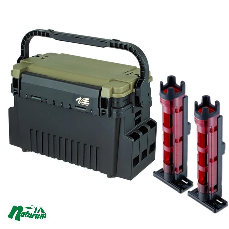 メイホウ タックルボックス VS-7070N +ロッドスタンド BM-250 Light(お得3点セット)   クリアレッド×ブラック メイホウ（MEIHO） タックルボックス VS-7070N +ロッドスタンド BM-250