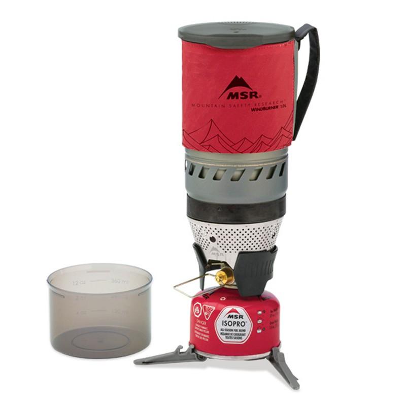 9/29-10/2全品+4% シングルコンロ MSR 国内正規品 ウィンドバーナーパーソナルストーブシステム 1.0L レッド