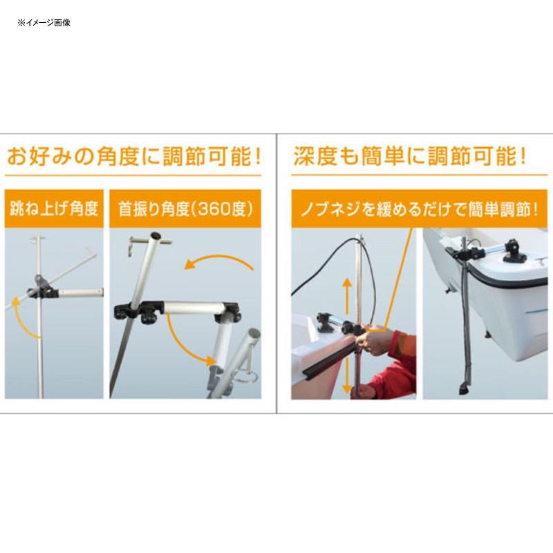 4/17-19全品P5% 船外機・魚探・エレキ bmojapan デッキ用フィッシュセンサーアーム(ステンレスソケットベース) 250の画像