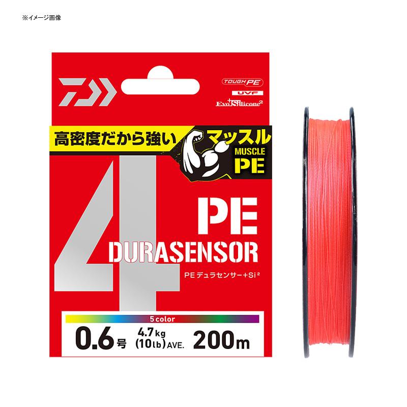 ルアー釣り用PEライン ダイワ UVF PEデュラセンサー×4+Si2 CR 200m 0.6号 コーラルレッド|ナチュラム PayPayモール店|01