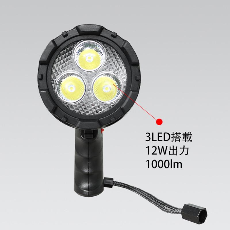 ブランド登録なし - アウトドアともし火 好ましい グッズ(good goods) LED探照燈 申し受ける式 黒いこと