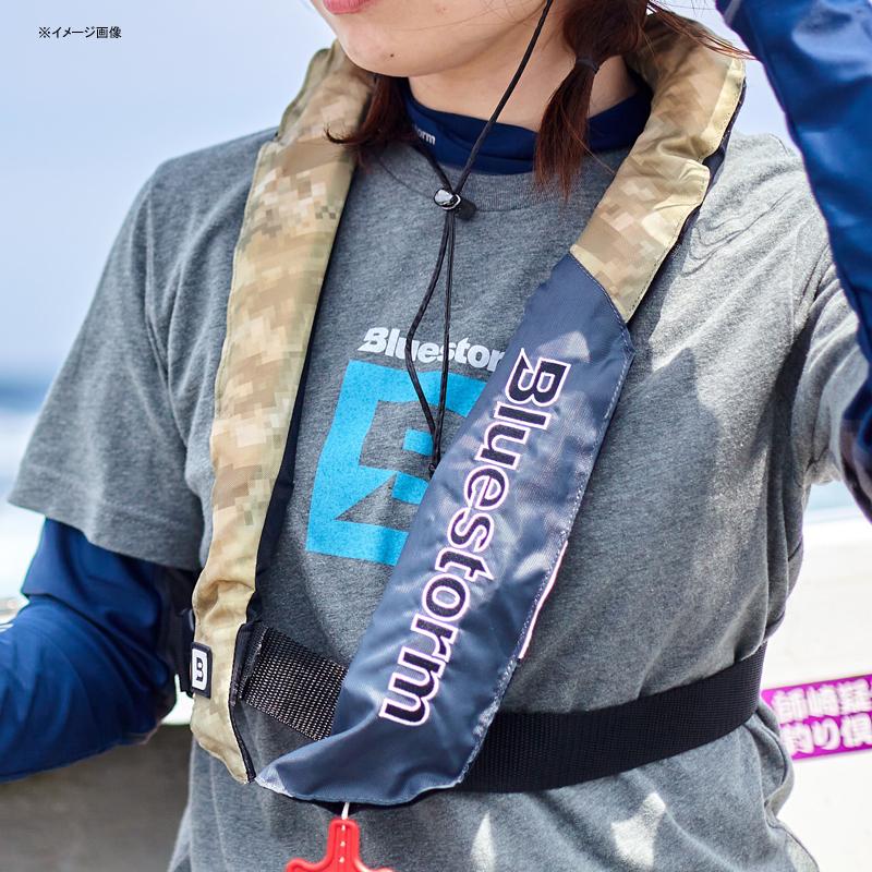 ブランド登録なし - 青味暴風 BlueStorm 自動小銃ふくれ上がる式 肩先 小型舟・船救命胴衣 印字機A 遊漁船(いさり舟)相応う 無償性 赤いこと