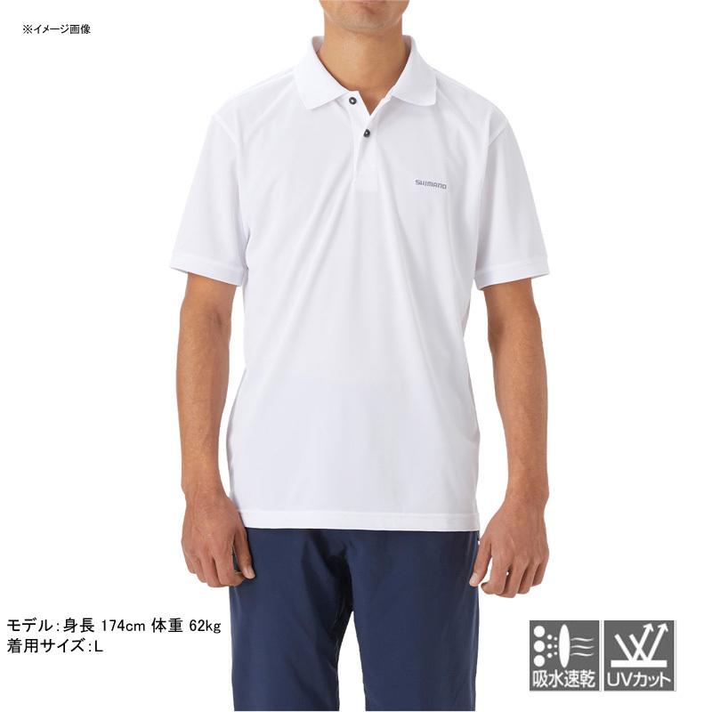 全商品オープニング価格 フィッシングウェア シマノ SH-074U ポロシャツ 半袖 S ホワイト babacertificada.com.br