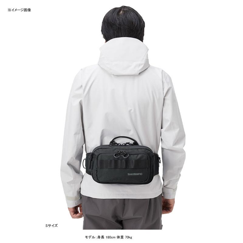 シマノ（SHIMANO） タックルバッグ BW-021T ヒップバッグ S ブラック