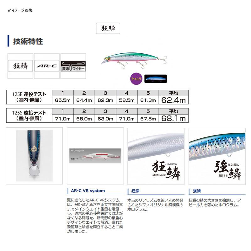 シマノ 熱砂 ヒラメミノーIII125F AR-C 125mm 012 キョウリンイワシK｜naturum-outdoor｜02