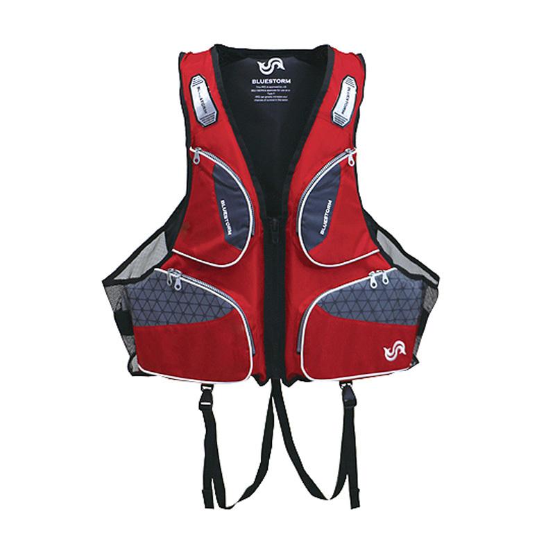 安心の定価販売 フローティングベスト 高階 固型式ライフジャケット エントリーフローティングベスト フリー レッド 保証書付 Cepici Gouv Ci