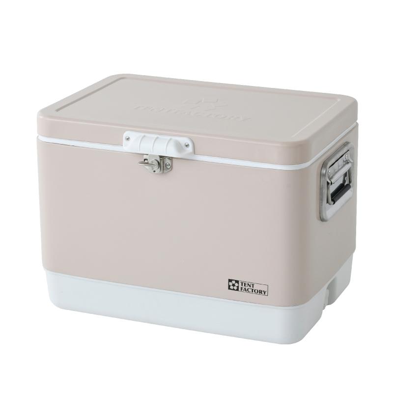 キャンプクーラー TENT FACTORY メタルクーラー スチールボックス L 51L/Lサイズ LBE | TENT FACTORY