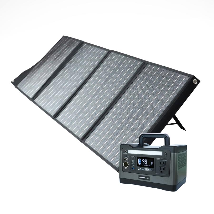 防災用品 グッド グッズ(good goods) 折畳式ソーラーパネル ブラック