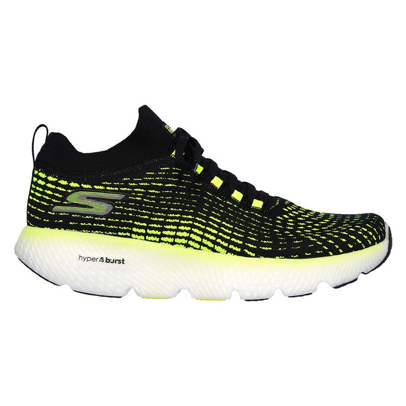 ランニングシューズ SKECHERS MAX ROAD 4 - 25.5cm BKLM(BLACK×LIME)