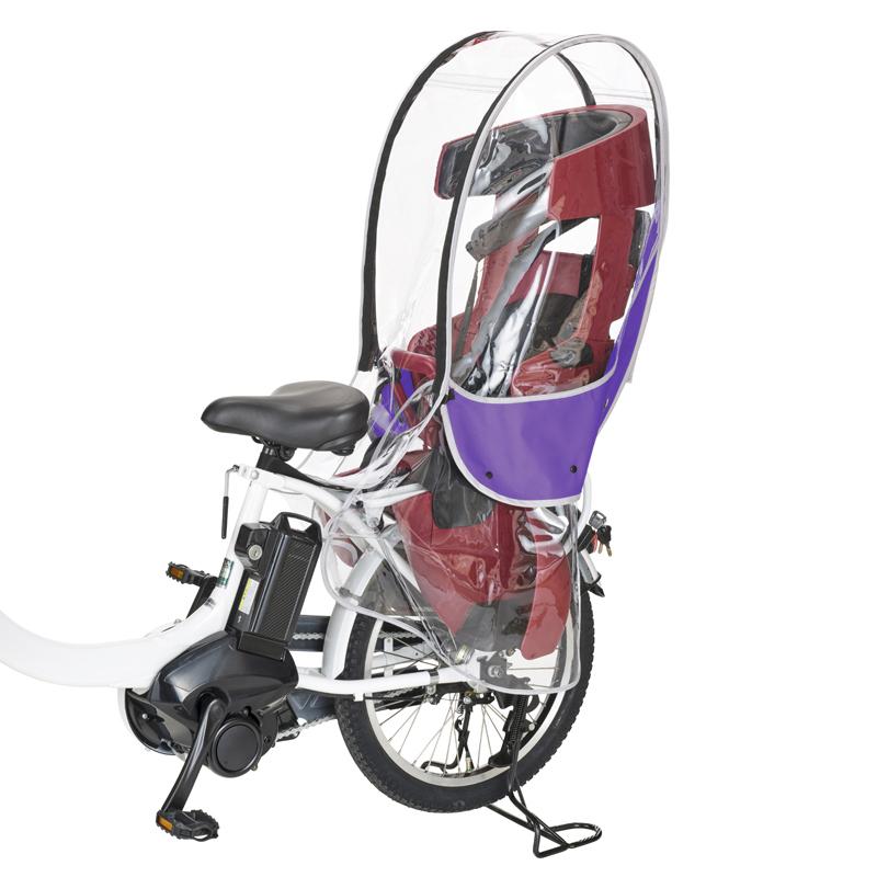 OGK(オージーケー) 自転車アクセサリー ヘッドレスト付リヤチャイルドシート用レインカバー   パープル 自転車アクセサリー OGK(オージーケー) ヘッドレスト付リヤ