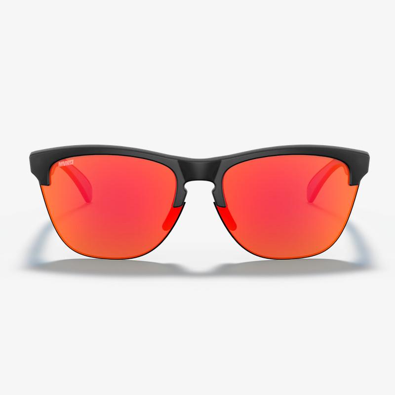 オークリー MAVERICK VINALES SIGNATURE SERIES FROGSKINS LITE M(132mm) M.BLACK INK/RUBYの画像