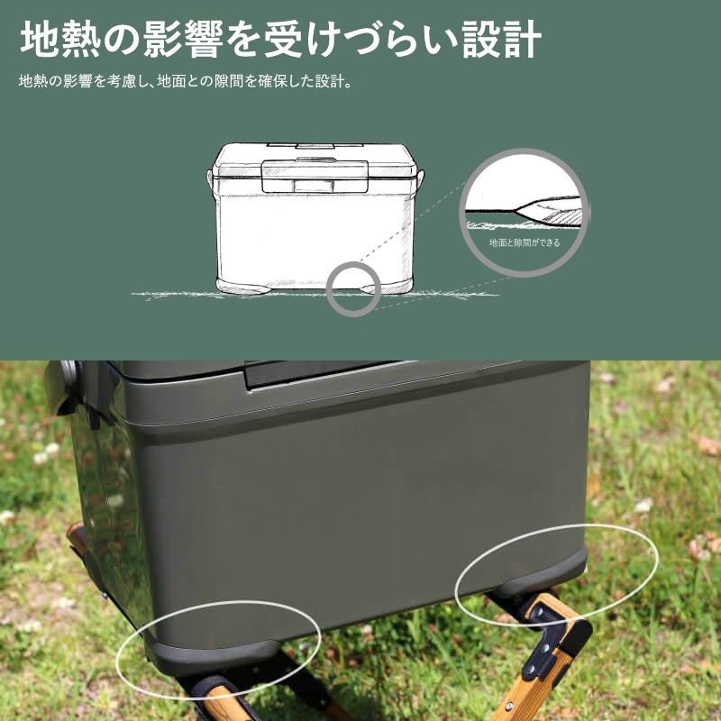 キャンプクーラー シマノ NX-030V アイスボックス PRO 30L 01 カーキ｜naturum-outdoor｜06
