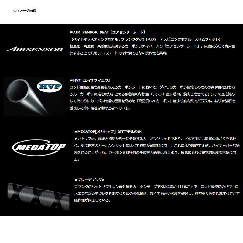 バスロッド ダイワ ブレイゾン S61ML-2・ST(スピニング・2ピース)の画像