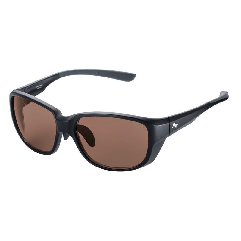 バニーウォーク 偏光グラス BW-024  マットブラック  HC-BROWN (POPUP LENS) 1/1は全品+P5% 偏光グラス バニーウォーク BW-024 マットブラック HC