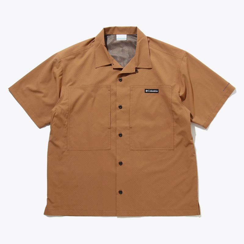 アウトドアシャツ アウトドア キャンプ 登山 コロンビア 22春夏 ロード トゥ マウンテン キャンプ シャツ ラバーズ シャツ ポロシャツ ショートスリーブ メンズ シャツ 店 ナチュラム L 通販 286 Elk