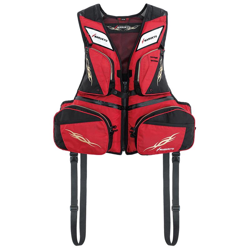 マルキュー フローティングベスト マルキユーPFD03 L2(レジャー用ライフジャケット)  S-M  レッド マルキュー（MARUKYU） フローティングベスト マルキユーPFD03 L2