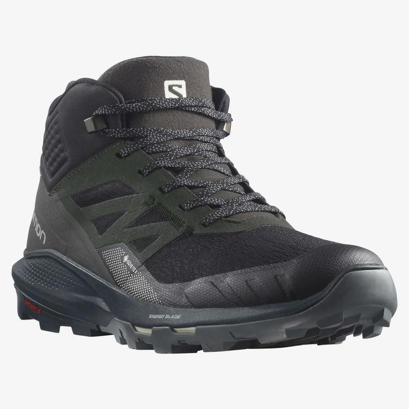 サロモン OUTPULSE MID GORE-TEX(アウトパルス ミッド ゴアテックス) 27.5cm BLACK/EBONY/VANILLA ICE｜naturum-outdoor｜03