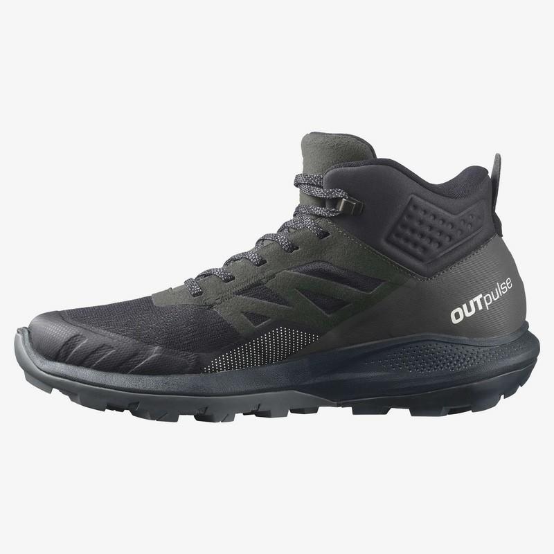 サロモン OUTPULSE MID GORE-TEX(アウトパルス ミッド ゴアテックス) 27.5cm BLACK/EBONY/VANILLA ICE｜naturum-outdoor｜05