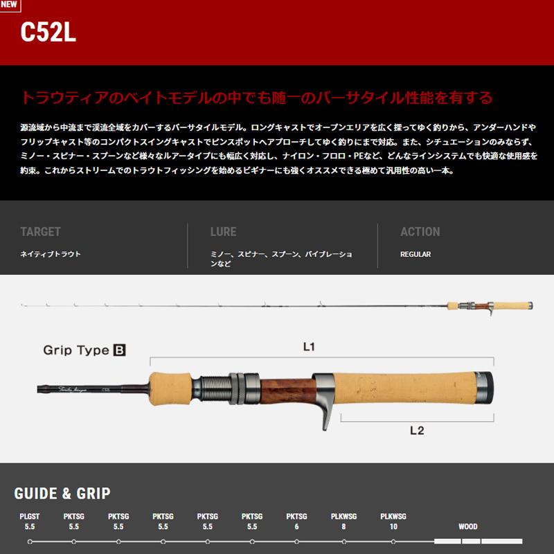 トラウトロッド テイルウォーク トラウティア フェリーク (Troutia feerique) ネイティブトラウトロッド C52L_1