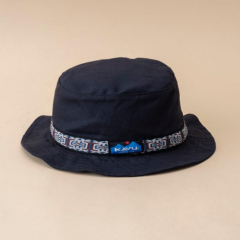 帽子 KAVU 24春夏 Organic Strap Bucket(オーガニック ストラップ バケット) S ミッドナイトネイビー｜naturum-outdoor｜03