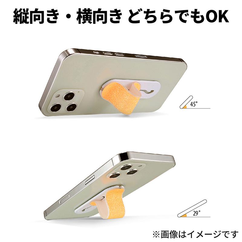 MOMO STICK スマートフォンマルチバンド LOCKプラス スマホ落下防止 スマホスタンド クロコダイル グレー｜naturum-outdoor｜03