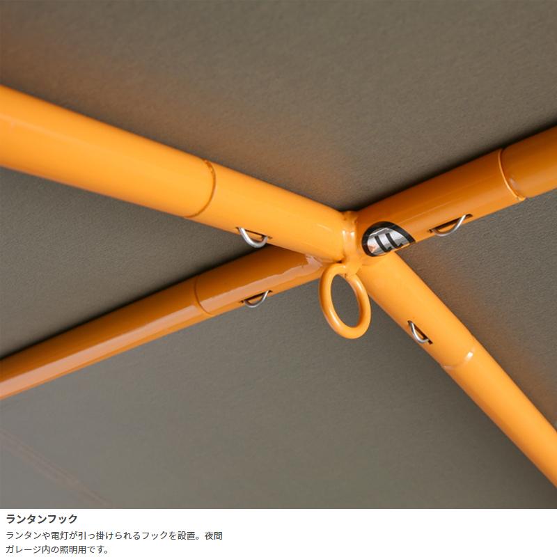 モーターサイクル用品 ドッペルギャンガー ストレージバイクガレージ 330 M GY(グレー×オレンジ)_8