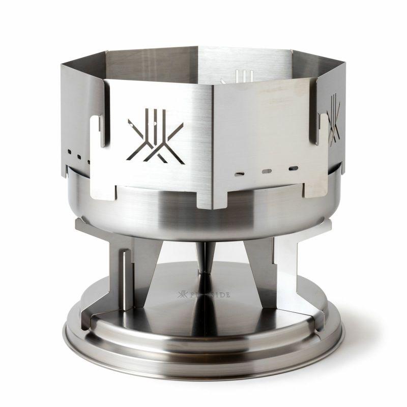 BBQ・七輪・焚火台 Fireside ファイヤーサイド焚火台 シルバー